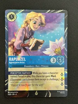 Rapunzel Appreciative Artist 1/DIS EPCOT Arts Festival Promo NM Disney Lorcana - Image 1