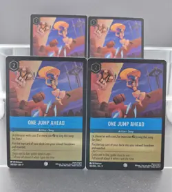 Disney Lorcana One Jump Ahead 165/204 Fabled Common Foil 4 Cards - Image 1