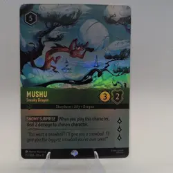 Disney Lorcana Mushu - Sneaky Dragon 212/204 Legendary Foil Epic Winterspell NM - Image 1