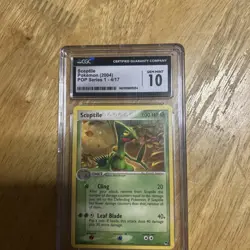 Sceptile - Cgc 10 - POP Series 1 4/17 Rare Vintage Graded Pokemon Card Non Holo - Image 3