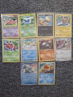 Pokemon Tomokazu Komiya Bundle 10x Cards Including Alolan Vulpix 30 NM Slowpoke - Image 1