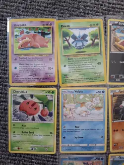 Pokemon Tomokazu Komiya Bundle 10x Cards Including Alolan Vulpix 30 NM Slowpoke - Image 2