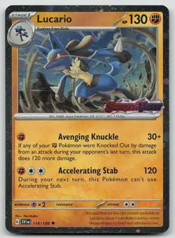 Pokemon Lucario (STAMPED) 114/198 Miscellaneous Cards & Products Holo NM - Image 1