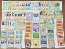 Pokemon Lot 102 Cards All But 2 are NM Vintage 1996-1999 Tauros 1st Ed Gamefreak - Image 1