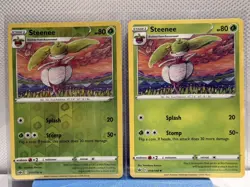 Steenee 014/198 Reverse Holo & Regular Chilling Reign Pokemon Cards LP - Image 1