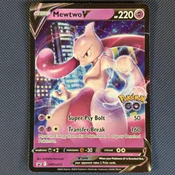 Mewtwo V SWSH223 - SWSH Black Star - Promo Holo Pokemon Card - NM - Image 1