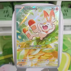 Scorbunny 225/217 Illustration Rare ME: Ascended Heroes Pokemon NM Ready to Ship - Image 1