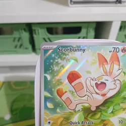 Scorbunny 225/217 Illustration Rare ME: Ascended Heroes Pokemon NM Ready to Ship - Image 2