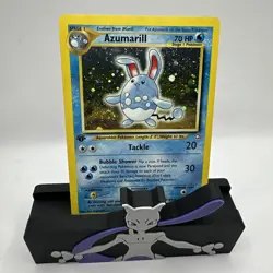 💥 Azumarill 2/111 1st Edition Holo Neo Genesis WOTC 2000 Pokemon Vintage Card - Image 1