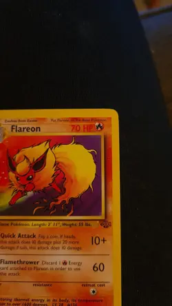 Pokemon TCG Flareon Card 19/64 Jungle Unlimited Rare Non-Holo NM - Image 3