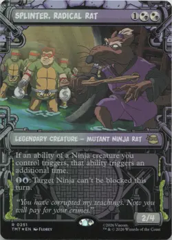 Splinter Radical Rat Showcase FOIL R Teenage Mutant Ninja Turtles 251 MTG - Image 1