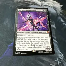 Gwenom, Remorseless 56 MTG Mythic Regular: Spider-Man MTG (NM) - Image 1