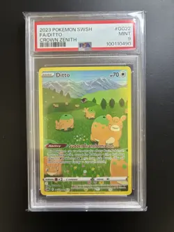 Pokemon Ditto GG22/GG70 Crown Zenith Galarian Gallery Holo Ultra Rare PSA 9 - Image 1