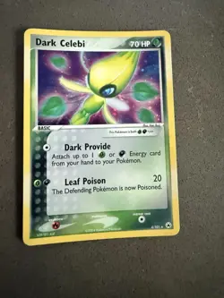 Pokemon TCG Dark Celebi Holo Rare Card Hidden Legends 4/101 - Image 1