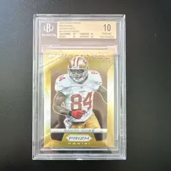 2012 Panini Prizm Brilliance Gold Prizm #19 Randy Moss 49ers BGS 10 /10 - Image 1