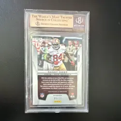2012 Panini Prizm Brilliance Gold Prizm #19 Randy Moss 49ers BGS 10 /10 - Image 2