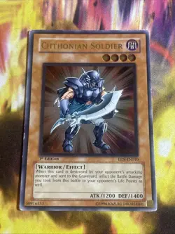 Chthonian Soldier (Ultimate Rare) EEN-EN010 1st Edition Moderately Played - Image 1