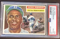 1956 Topps - Jackie Robinson #30 RARE Gray Back PSA 4.5 Very Nice See Pics HOF - Image 1