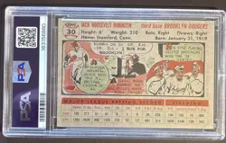 1956 Topps - Jackie Robinson #30 RARE Gray Back PSA 4.5 Very Nice See Pics HOF - Image 2