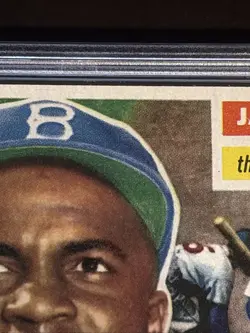 1956 Topps - Jackie Robinson #30 RARE Gray Back PSA 4.5 Very Nice See Pics HOF - Image 5