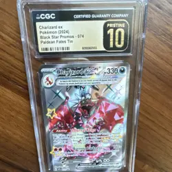 Charizard ex Full Art Promo Holo Sv: Scarlet & Violet #074 CGC Pristine 10 2024 - Image 1