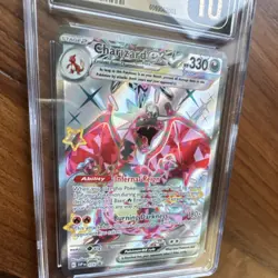 Charizard ex Full Art Promo Holo Sv: Scarlet & Violet #074 CGC Pristine 10 2024 - Image 4