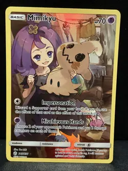 Mimikyu 245/236 - Pokemon Sun & Moon Cosmic Eclipse Secret Rare TCG NM - Image 1