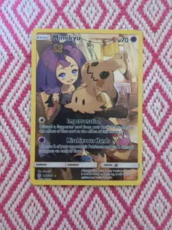 Pokemon Mimikyu TCG Cosmic Eclipse Holo Card 245/236 Full Art Secret - Image 1