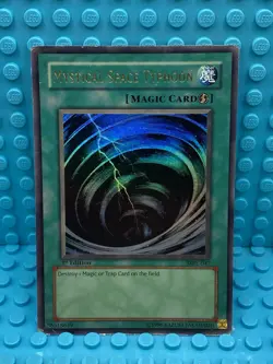 Yugioh! Mystical Space Typhoon MRL-047 1st Edition HP - Image 1