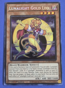 Lunalight Gold Leo DUAD-EN005 Secret Rare Duelist's Advance LP 1st Ed YUGIOH YGO - Image 1