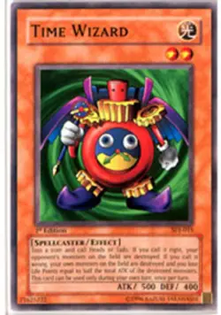 Time Wizard - SDJ-015 - Common - Unlimited Edition - Damaged - Image 1