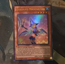 Yu-Gi-Oh! Chocolate Magician Girl Secret Rare Holo MVP1-EN052 1st Ed EN - Image 1