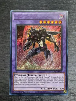 YuGiOh! Masked Hero Dark Law RA01 - Error Misprint No Name No Imprint 1st Ed NM - Image 2