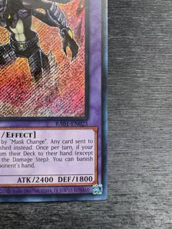 YuGiOh! Masked Hero Dark Law RA01 - Error Misprint No Name No Imprint 1st Ed NM - Image 5