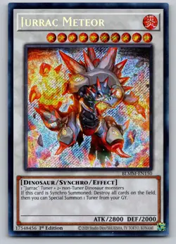 Jurrac Meteor BLMM-EN150 Monster Mayhem Yu-Gi-Oh 1st Edition NM - Image 1