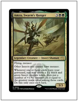 1x Amzu, Swarm's Hunger, Ravnica Clue Edition, Magic MTG NM - Image 1