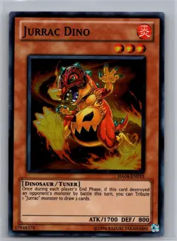 Jurrac Dino HA04-EN015 SR Hidden Arsenal 4 Yu-Gi-Oh Unlimited NM - Image 1