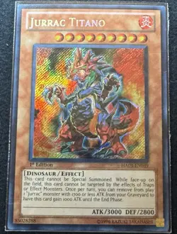 Konami Yu-Gi-Oh! Jurrac Titano HA03-EN039 Foil Super Rare 1st EN 3000/2800 - Image 1