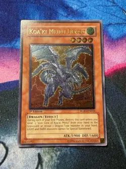 YuGiOh Koa'ki Meiru Drago RGBT-EN024 1st Edition Ultimate Rare LP - Image 1