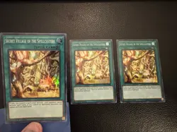 Konami Yu-Gi-Oh! Secret Village of the Spellcasters INCH-EN043 1st Edition x3 - Image 2
