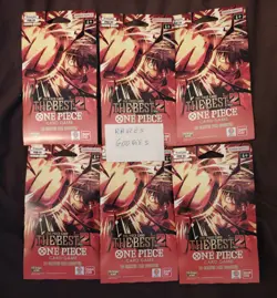 One Piece TCG Card Game 6 x Booster Blister PRB02 PRB-02 PRB2 PRB-2 The Best FR - Image 1