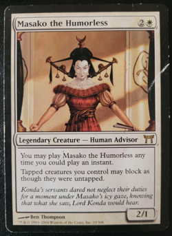 Masako the Humorless Champions of Kamigawa Regular (DAMAGED) - Image 1