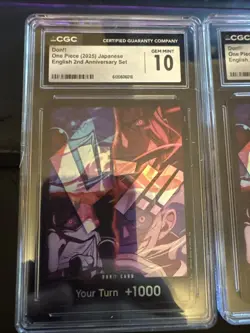2025 ONE PIECE CCG DON!! 2ND ANNIVERSARY SET CGC 10 - Image 1