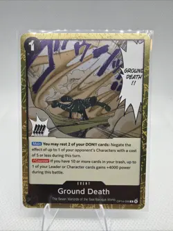 One Piece TCG - OP-14-096 Ground Death Rare English Holo Foil Card - Image 1