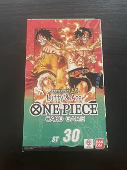 One Piece TCG - ST30 Starter Deck EX Luffy & Ace - English Sealed Unopened - Image 1