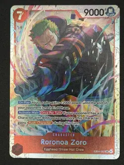 One Piece Adventure on Kami’s Island OP-15-EB04 Roronoa Zoro EB04-007 Super Rare - Image 1