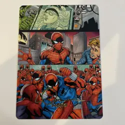 CLONE SAGA Spider-Man ART SERIES 42/54 Gold Stamp Ink LOGAN LUBERA MTG Magic - Image 1