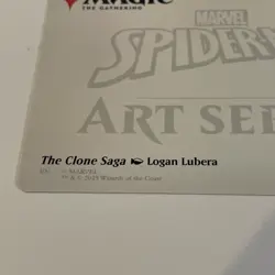 CLONE SAGA Spider-Man ART SERIES 42/54 Gold Stamp Ink LOGAN LUBERA MTG Magic - Image 4