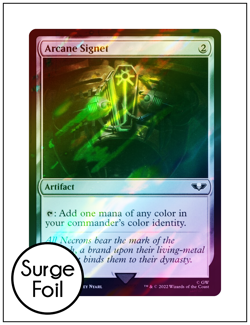 1x Arcane Signet 228, Surge Foil, Warhammer 40K, Magic MTG NM - Image 1