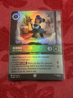 EPIC Lorcana Winterspell - Minnie Mouse – Mrs. Cratchit – 213/204 EPIC FOIL - Image 1